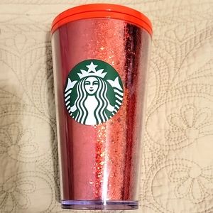 Starbuck red glitter cup